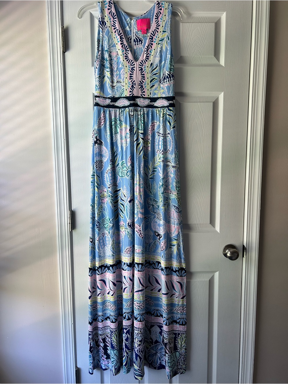 Lilly Pulitzer McKinley Blue Printed Sleeveless Maxi Dress
